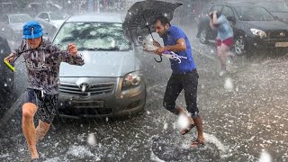 Crazy hail storm hits Texas