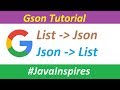 Gson Tutorial | Working with List object