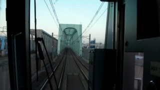 つくばエクスプレス 前面展望 北千住駅から青井駅(東京都足立区) Train view