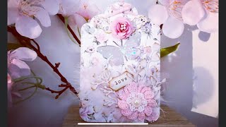 Tuto tag shabby avec shaker transparent 🌸