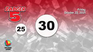 Wisconsin Lottery Evening Draw 10/22/2021