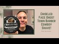 Chiseled Face Ghost Town Barber Cowboy Shave With W & B “Special” Straight Razor, Omega 10098 Brush