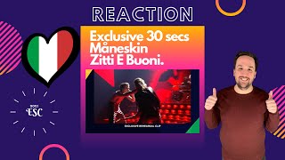 REACTION: MANESKIN - ZITTI E BUONI (Exclusive Rehearsal Clip / 2nd Rehearsal)