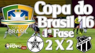 [Copa do Brasil '16] 1ª Fase - Resende FC 2 X 2 Ceará SC - Sandro - Narração: Jota Rômulo
