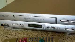 Function test of an old Sharp VC - GH 600 videocassette recorder