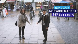 Street food on Norwich market with Shirmaine and Colleen | Student vlog