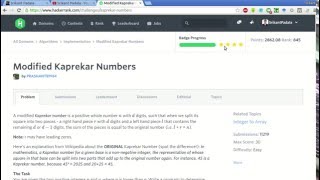 HakcerRank | Modified Kaprekar Numbers Solution