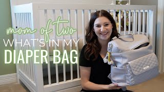 MOM OF 2 WHAT’S IN MY DIAPER BAG // 2 Year Old & 3 Month Old Diaper Bag Must Hav