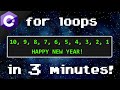 C# for loops 🔁