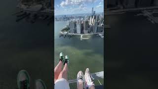 Helicopter ride over New York