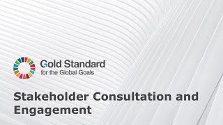 GS4GG Webinar - Stakeholder Consultation and Engagement