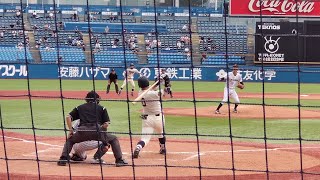 明治大学・上田希由翔 ダメ押しとなるツーベースヒット 2023 09 30 (愛産大三河)