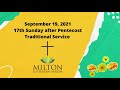 milton lutheran parish 17th sunday after pentecost sun. september 19 @ 9 30 a.m.