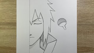 Comment dessiner Sasuke Uchiha facilement | Tutoriel étape par étape (Naruto)