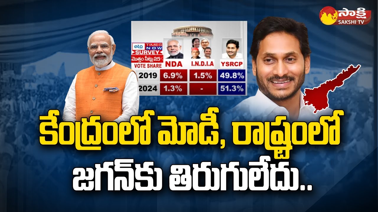 Lok Sabha Elections 2024 | YSRCP Clean Sweep | ETG Times Now Survey ...