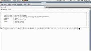 Python SQL Dumper - How to set a single table that will be used to extract data