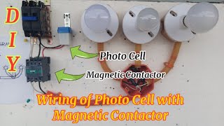 Wiring of Photo Cell with Magnetic Contactor(tagalog) || Photo Cell with Contactor || RAFFYBOY