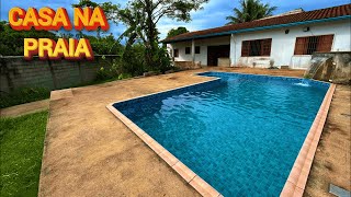 Casa com piscina na praia de Peruíbe excelente preço confira os detalhes no vídeo