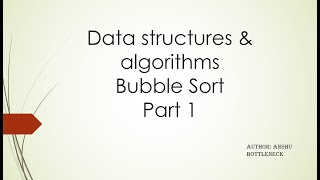 Bubble Sort Algorithm Part 1 scala