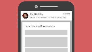Ionic 3 - Lazy Loading Components