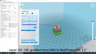 How to Set Gradient Color on Triple Extruder 3D Printers By EasyPrint Lite | T Series Machines