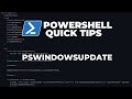 PowerShell Quick Tips : Automate windows updates!