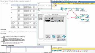 [CCNA v6] Packet Tracer 8.2.4.12  Troubleshooting Enterprise Networks 1