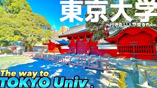 🎓♯3東大のシンボル赤門！ 東京大学へご案内【行き方/アクセス/本郷三丁目駅】The way to Tokyo Univ. JAPAN TOKYO walking tour guide.