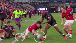 Final Whistle: Swys de Bruin explains why Calvin Nash's try against the Sharks should not have stood