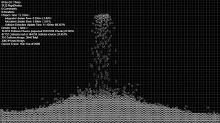 Javascript Custom Physics Engine Stress Test (5000+ RigidBodies)