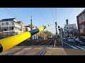 【鹿児島市電とjr】 南鹿児島）kagoshimacitytram and jr　＃鹿児島市電 jr 踏切