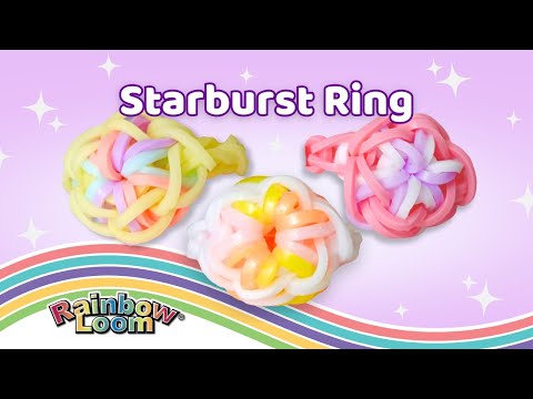 Starburst Ring Rainbow Loom Tutorial by Angelynn (TutorialsByA)