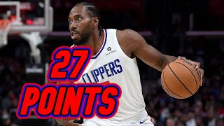 Kawhi Leonard 27 Points Full Highlights vs Kings | January 15, 2021 | 2020-21 NBA Season