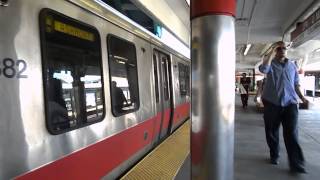 MBTA HD: Red Line Action at JFK/UMass Station