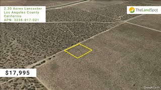 2.30 Acres Lancaster, Los Angeles County | Land for Sale in California