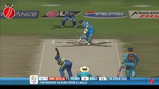 Cricket World Cup 2011 Final | MS Dhoni 91 vs Sri Lanka | Tribute to SSR! | Recreated on Cricket 07