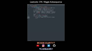 Leetcode 376. Wiggle Subsequence in Python | Python Leetcode | Python Coding Tutorial | Python ASMR