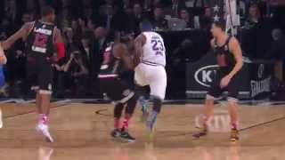 Lebron James Starts the All-Star Game with Two Strong Throwdowns