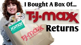 I Bought A Box of TJ Maxx RETURNS ~ Haul To Sell On Poshmark & Ebay ~ Jomar Wholesale Unboxing
