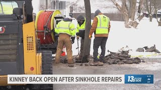 Walker road back open after sinkhole repairs