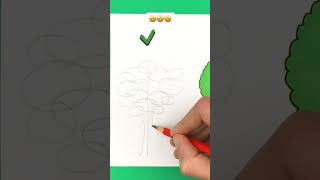 How to draw tree 🌳 🤔 🔥 📛
