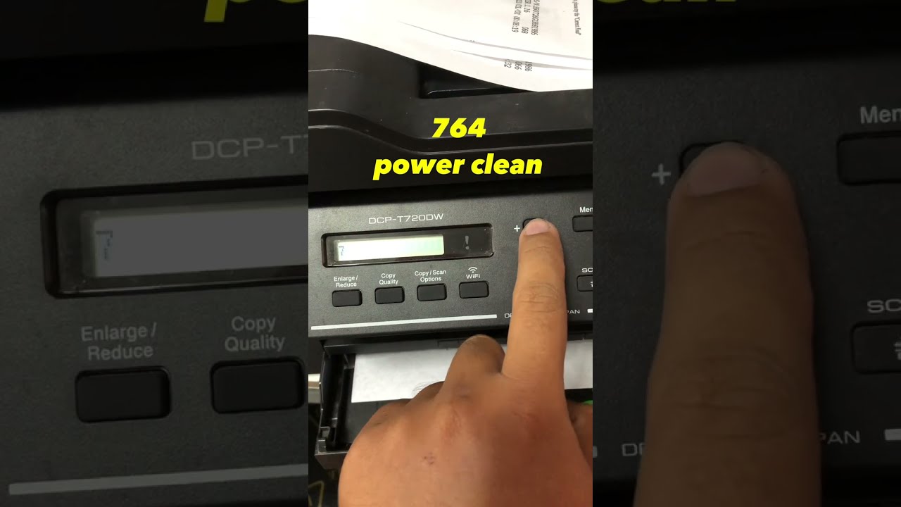 Brother DCP-T720DW POWER CLEAN - YouTube