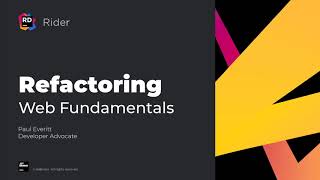 Refactoring - Rider Web Fundamentals