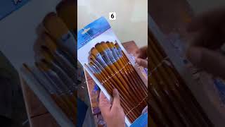 Buy best brushes from stationary #art #drawing #painting #filbert #watercolor #lavinagar