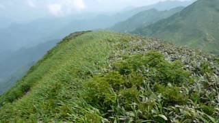 飯豊連峰・北股岳山頂