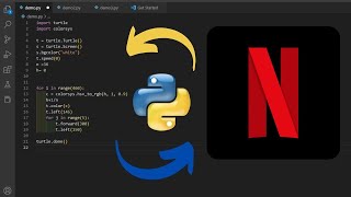 Netflix Logo Animation with Python .#netflix #logodesign #python #pythontutorial