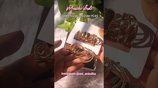 MEESHO FINDS-Golden Hoops set at ₹241❤| #ytshorts #meesho #unboxing #earrings