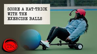 Score a Hat-trick with the Exercise Balls | Taskmaster