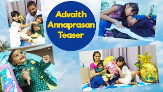 🍚Jayan Advaith Annaprasan Teaser|| Rice feeding Ceremony #Annaprasan #BabyFirstFood