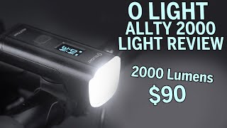 2000 Lumen Cycling Light for under $90  O Light Allty 2000 Review